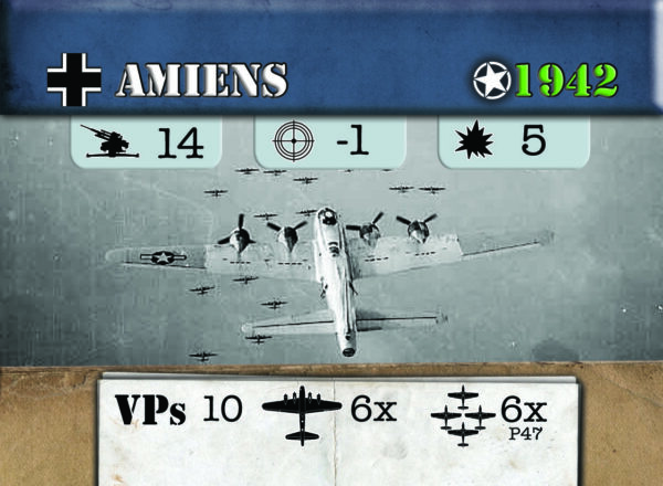 B-17 Amiens Target Card 1A
